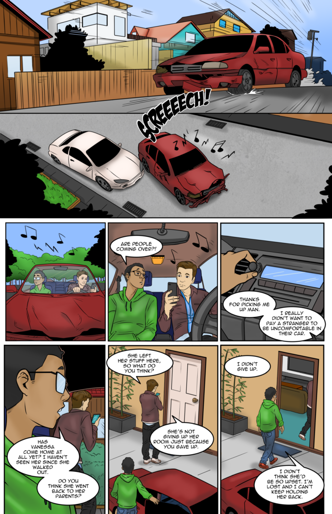 Angels comic page one